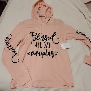 🌻5 for $20🏷️Faith Hoodie: Blessed All Day Every Day • Pink